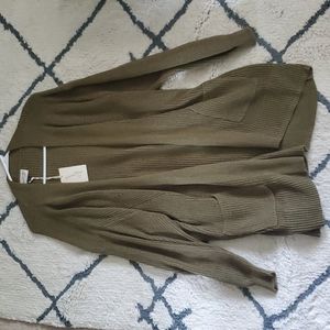 Olive Green Cardigan